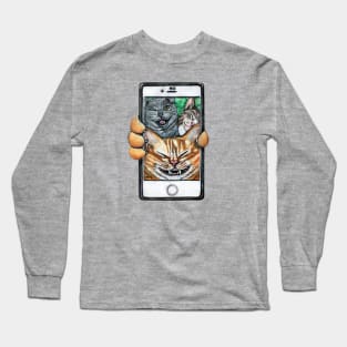 Selfie Cats Long Sleeve T-Shirt